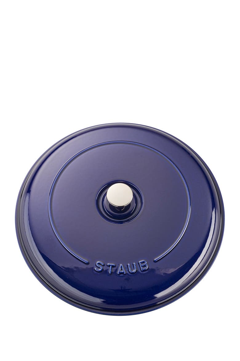 3.5-Quart Enameled Cast Iron Braiser, Alternate, color, DARK BLUE