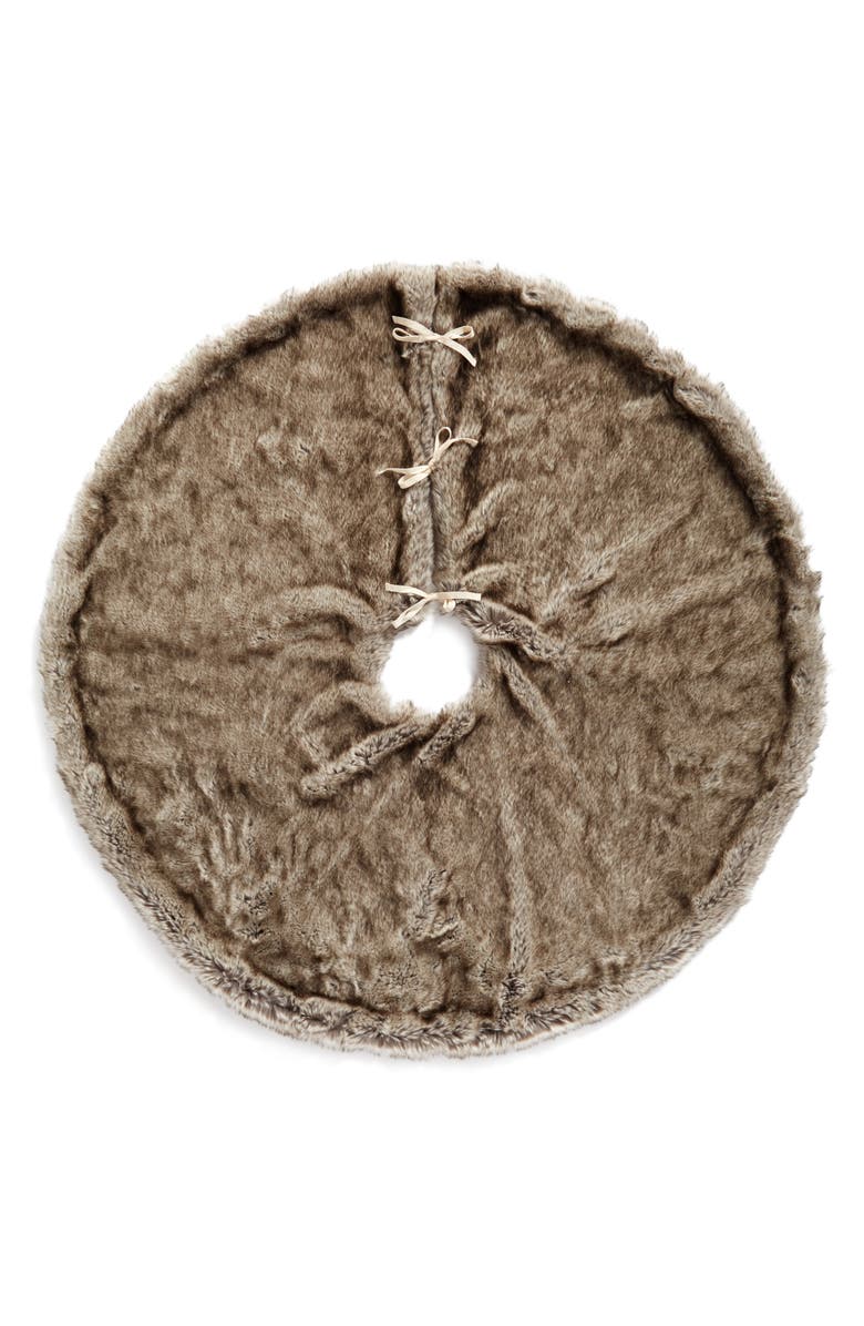 NORDSTROM AT HOME Cuddle Up Faux Fur Tree Skirt, Main, color, 