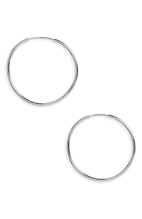 Argento Vivo Endless Hoop Earrings
