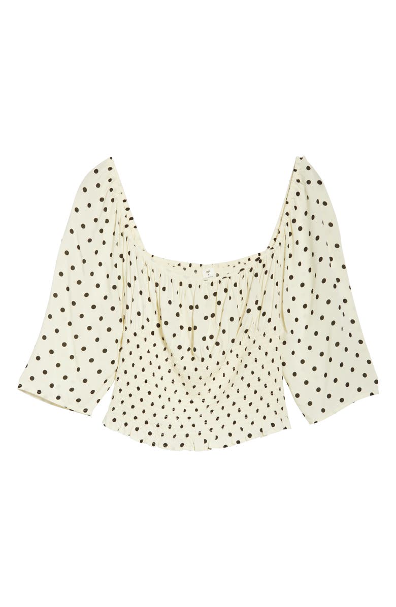 BP. x Claudia Sulewski Print Smocked Top, Alternate, color, 