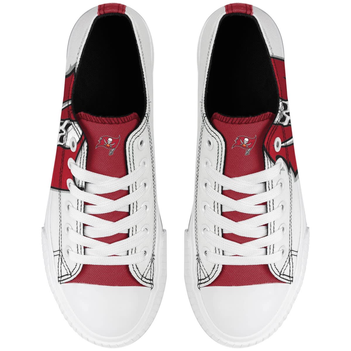 FOCO Women's FOCO Tampa Bay Buccaneers Platform Canvas Shoes, Alternate, color, 