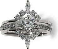 Nadri Cannes Set of 3 Stack Rings