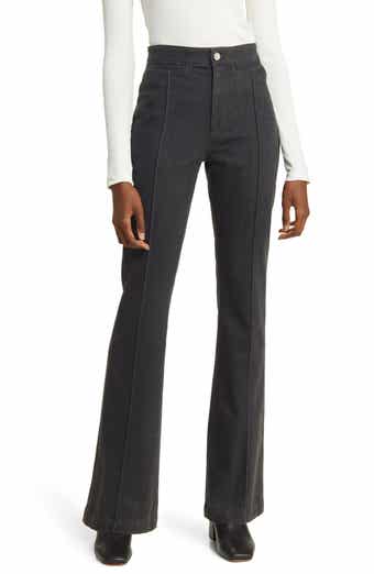 Anisten Tailored Pintuck High Waist Stretch Flare Jeans