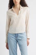 Nordstrom Stripe Popover Top