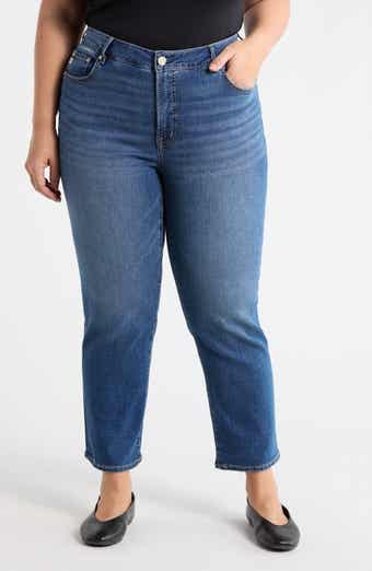 Seven7 High Waist Ankle Straight Leg Jeans
