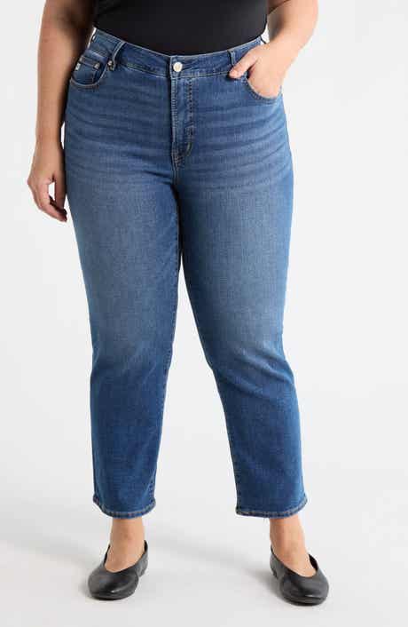 Seven7 High Waist Ankle Straight Leg Jeans