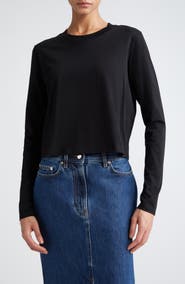 LOULOU DE SAISON Masal Long Sleeve Cotton T-Shirt