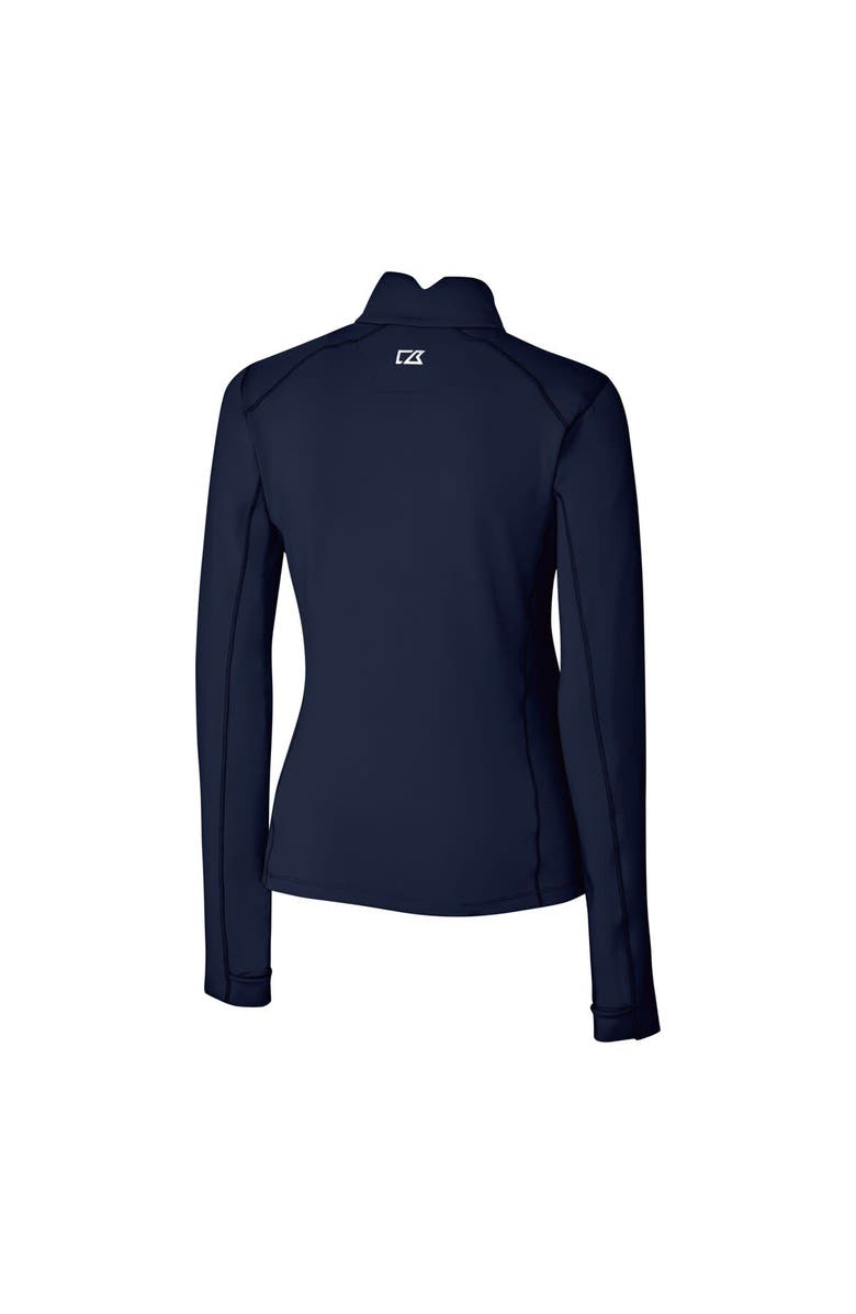 Cutter & Buck Women's Cutter & Buck Navy Syracuse Orange Vault DryTec Traverse Stretch Quarter-Zip Top, Alternate, color, 