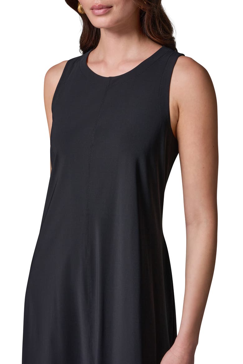 Sleeveless Midi Dress, Alternate, color, BLACK