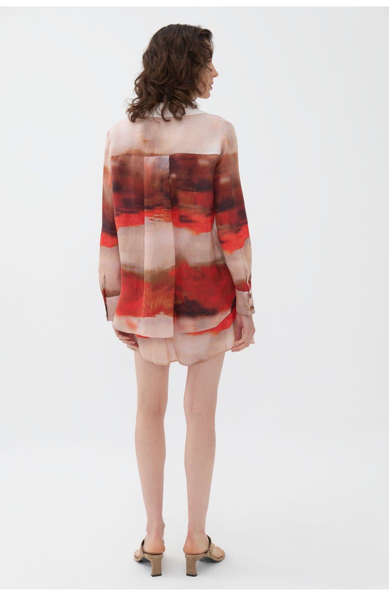 Nocturne Printed Flowy Shirt, Alternate, color,