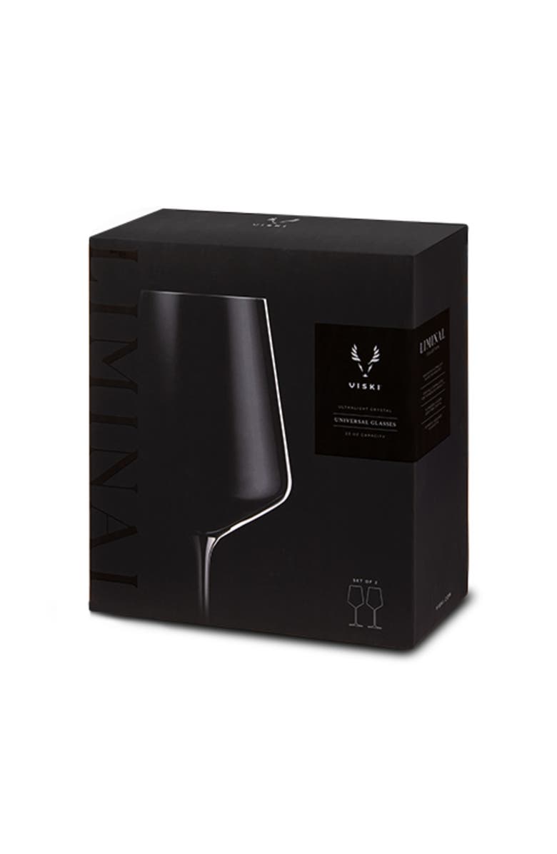 Viski Reserve Liminal Universal Wine Glasses Set of 2, Alternate, color, Clear