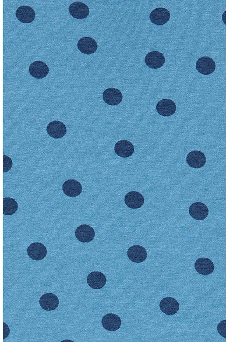 Kids' Print Long Sleeve Dress, Alternate, color, BLUE NIAGARA DOTS