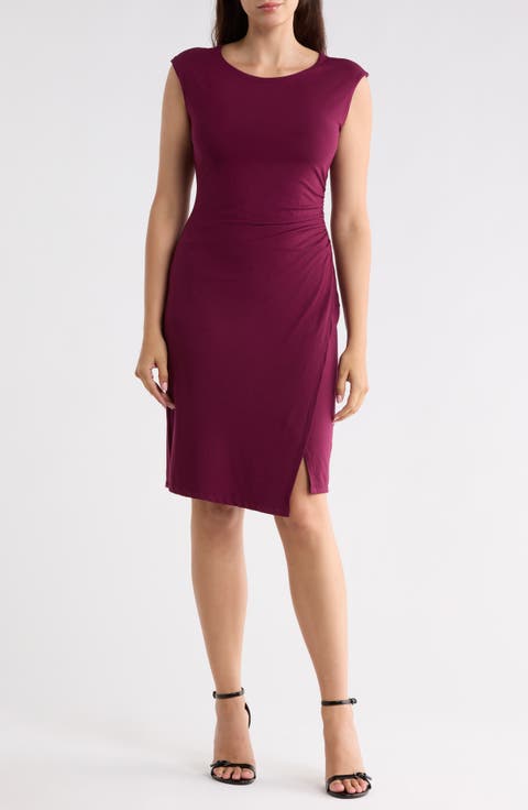 Side Ruched Knit Dress