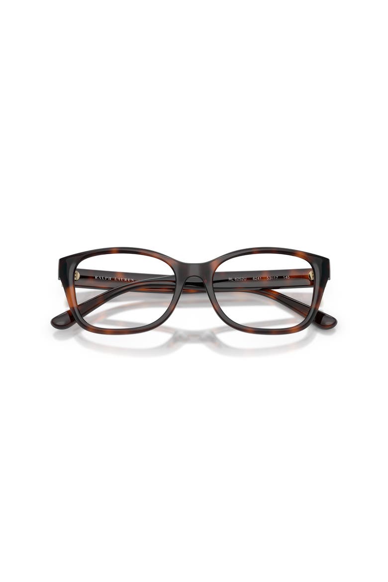 53mm Rectangle optical glasses, Alternate, color, Tortoise