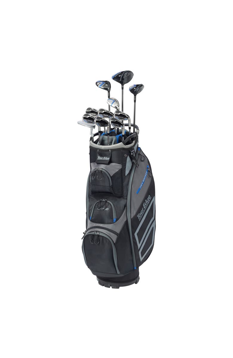 Tour Edge TE-300 Mens Right Hand Complete Senior Golf Set - Graphite, Main, color, Black