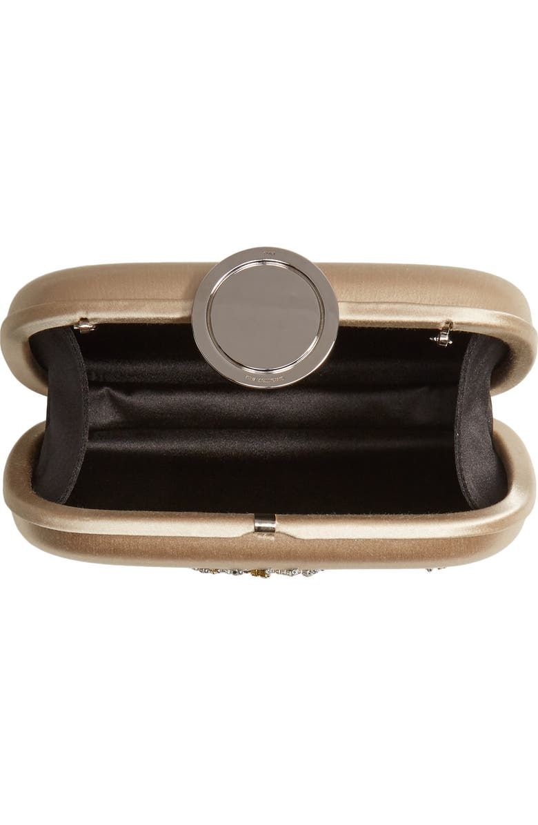 Giambattista Valli Crystal Embellished Satin Clutch, Alternate, color,