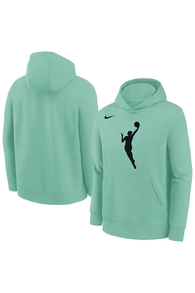 Youth Nike Mint WNBA Logo Essential Team Pullover Hoodie, Alternate, color, Mint