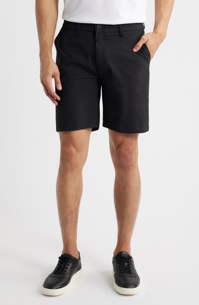 Zella Driver Golf Shorts, Main, color, Black Caviar