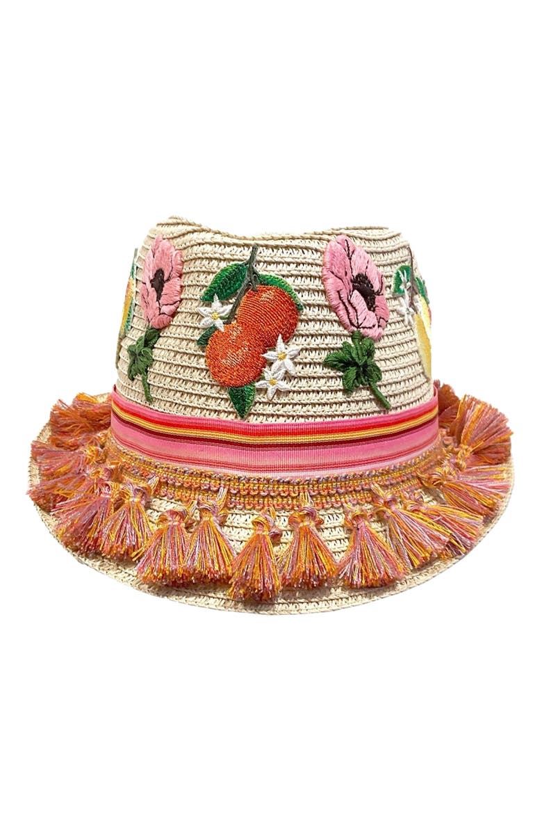 Anna Sui Tassel Fedora Hat, Main, color,