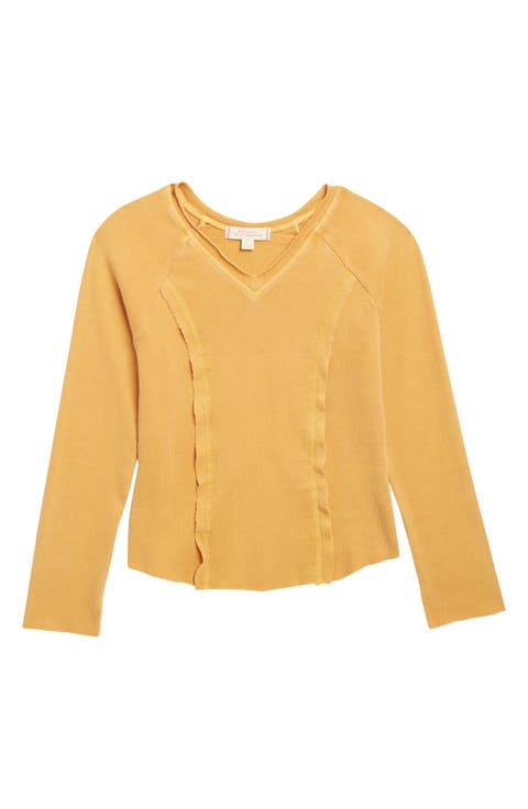 Kids' Mineral Wash Long Sleeve Top (Big Kid)