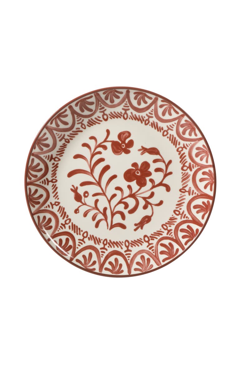 2-Time Oprah's Favorite Things, Valencia Flor 16 Piece Plates and Bowls Dinnerware Set, Alternate, color, Pomegranate Red