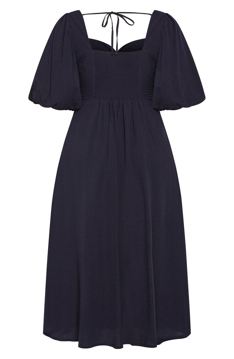 City Chic Hermione Puff Sleeve Empire Waist Maxi Dress, Alternate, color,