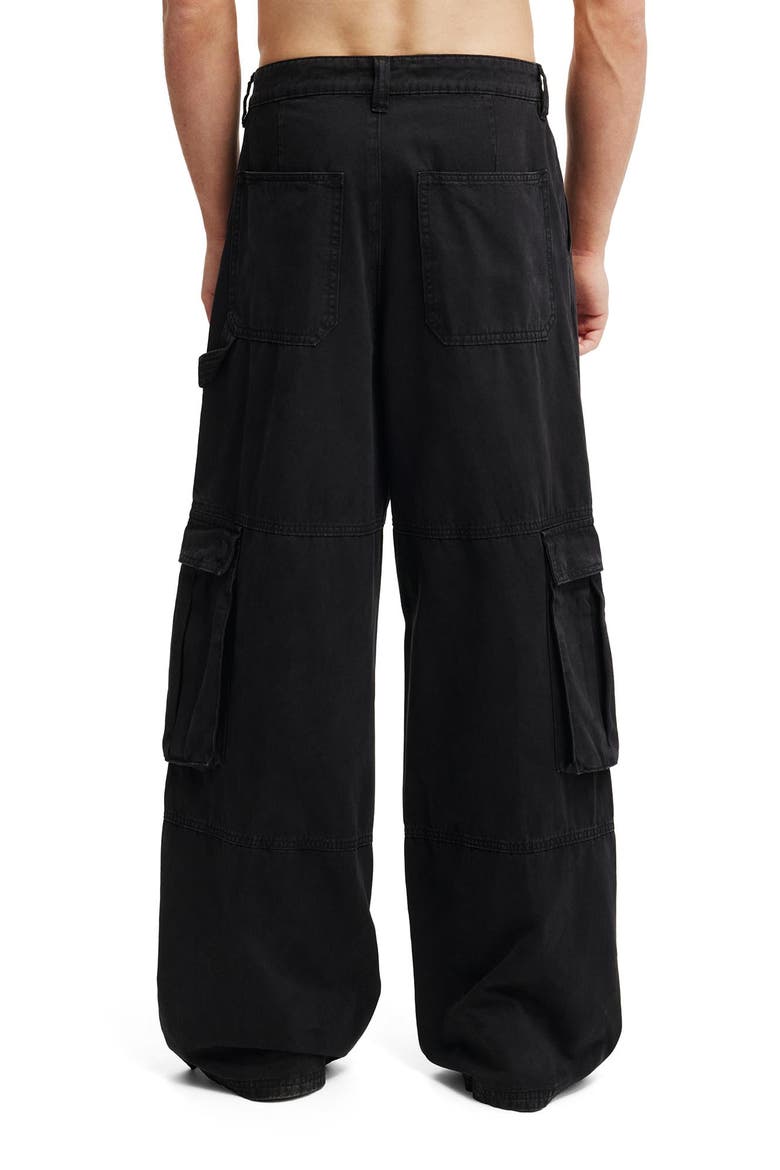Men's Super Baggy Cargo Pant, Alternate, color, Black