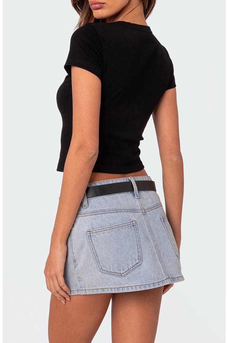 Better Basics Crop T-Shirt, Alternate, color, BLACK