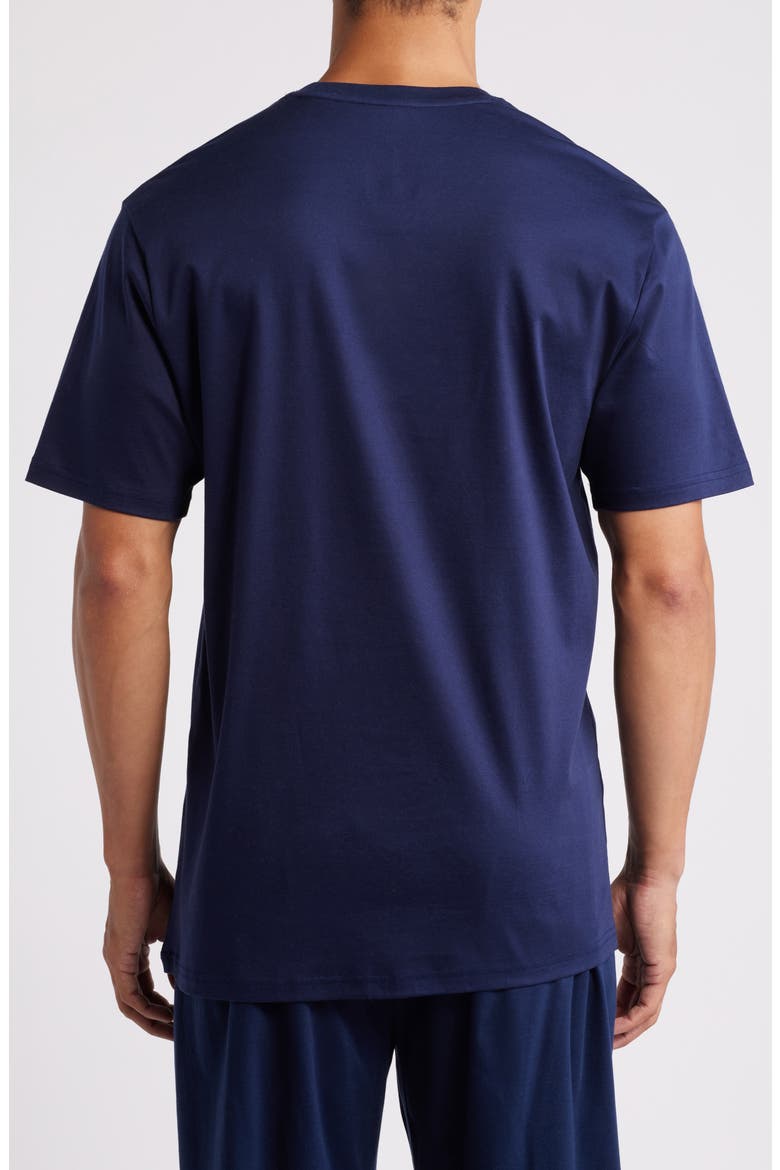 Mercerized Cotton Sleep T-Shirt, Alternate, color, CRUISE NAVY