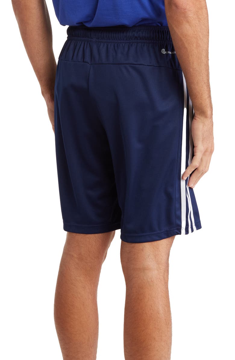 adidas AEROREADY 9-Inch Training Shorts, Alternate, color, Dark Blue/ White