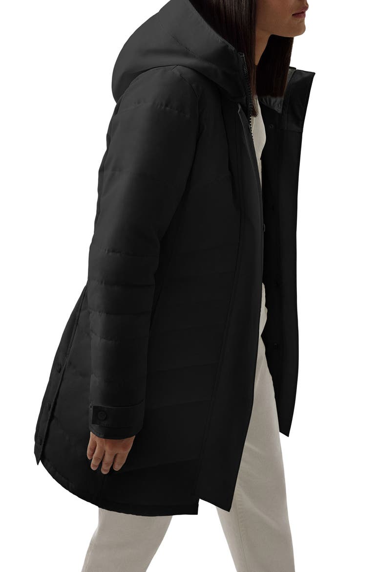 Lorette Water Resistant 625 Fill Power Down Parka, Alternate, color, BLACK - NOIR