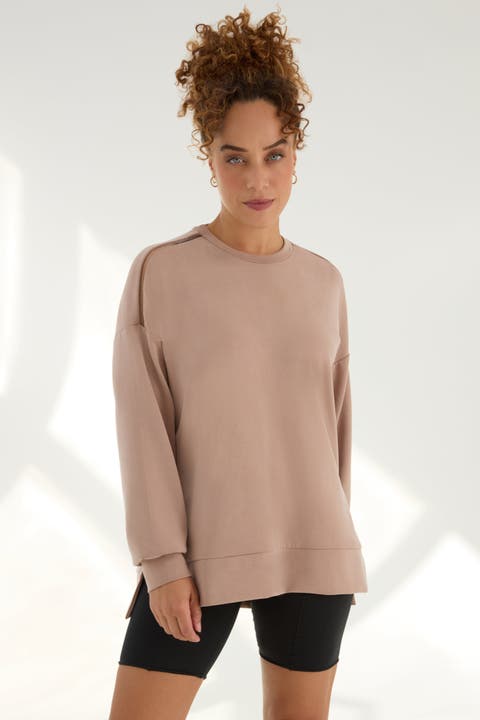 The Cupro Oversized Crew Sweatshirt