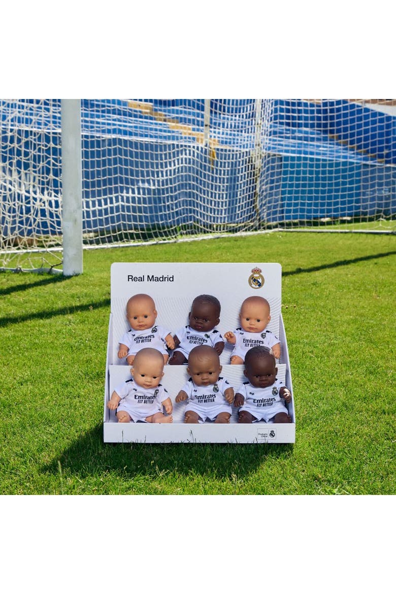 8 1/4 inch Baby Girl Doll with Real Madrid Soccer Jersey, Alternate, color, Medium Skin