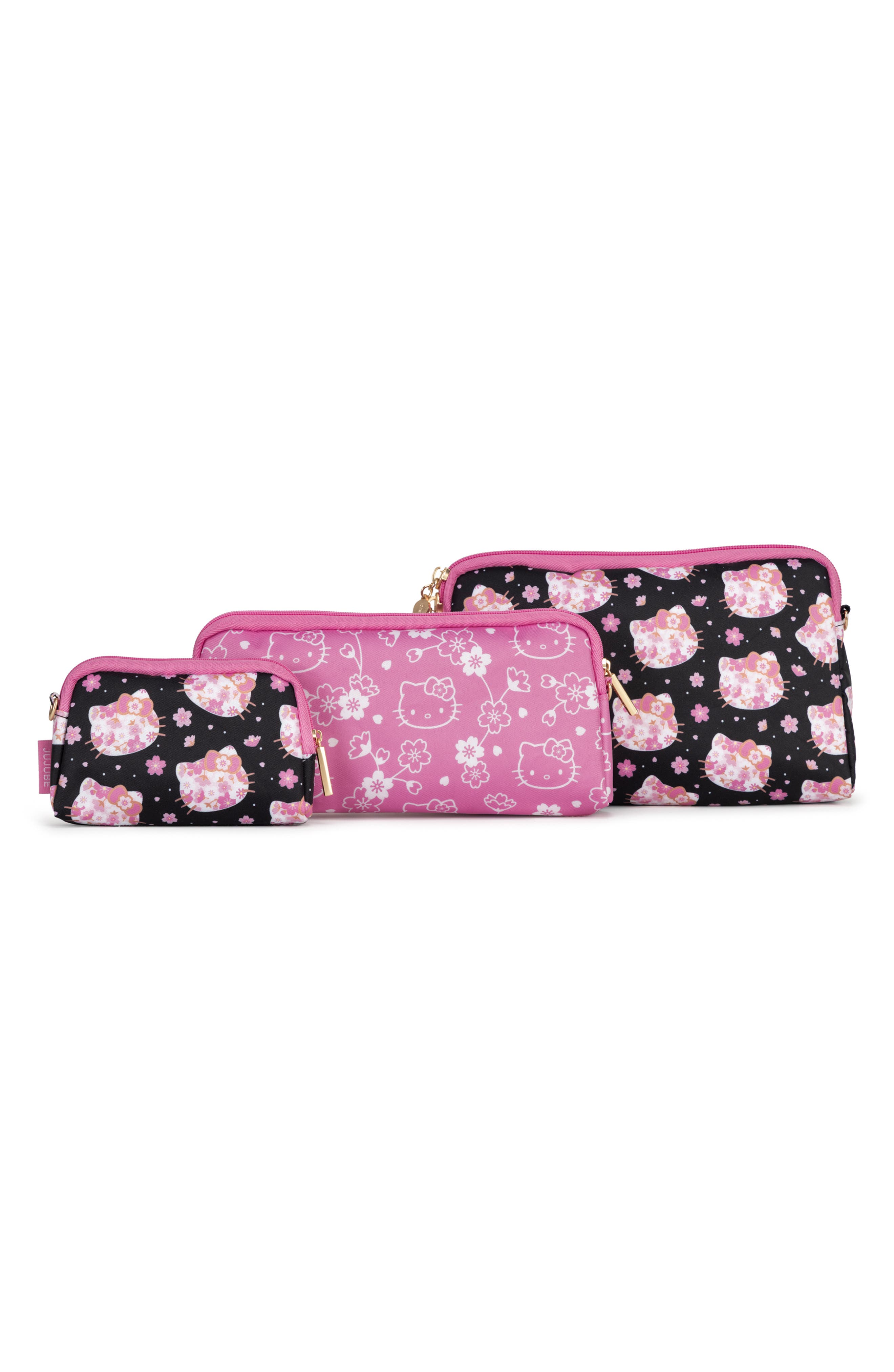 JuJuBe Be Set Zip Top Case, Main, color, Cherry Blossoms