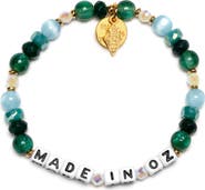 Little Words Project Made in OZ Beaded Stretch Bracelet