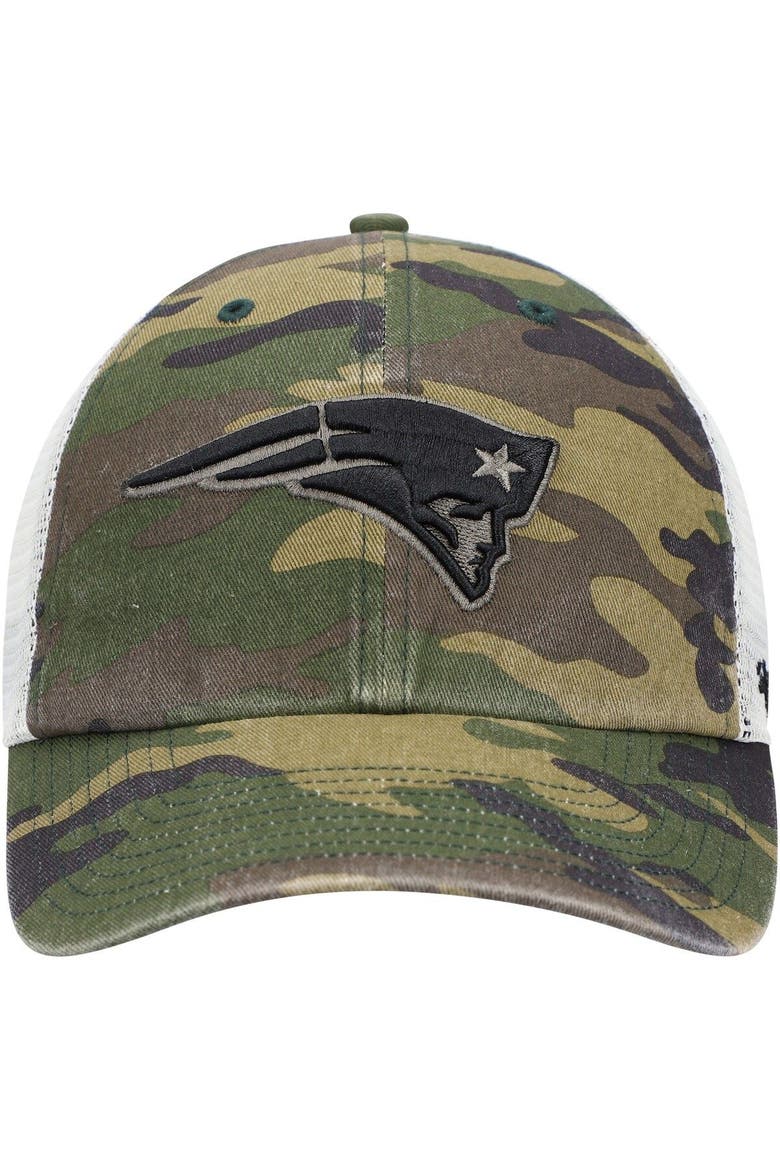 Men's '47 Camo New England Patriots Branson Clean Up Trucker Hat, Alternate, color, Camo