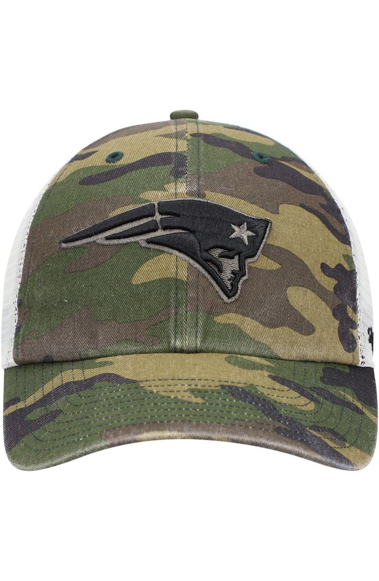 '47 Men's '47 Camo New England Patriots Branson Clean Up Trucker Hat, Alternate, color,