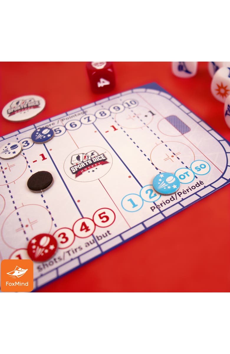 FoxMind ports Dice Hockey Board Game, 2 or 4 Players, Alternate, color, 