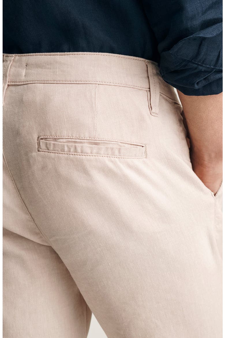 Will Pleated Linen Blend Pants, Alternate, color, CREAM LINEN