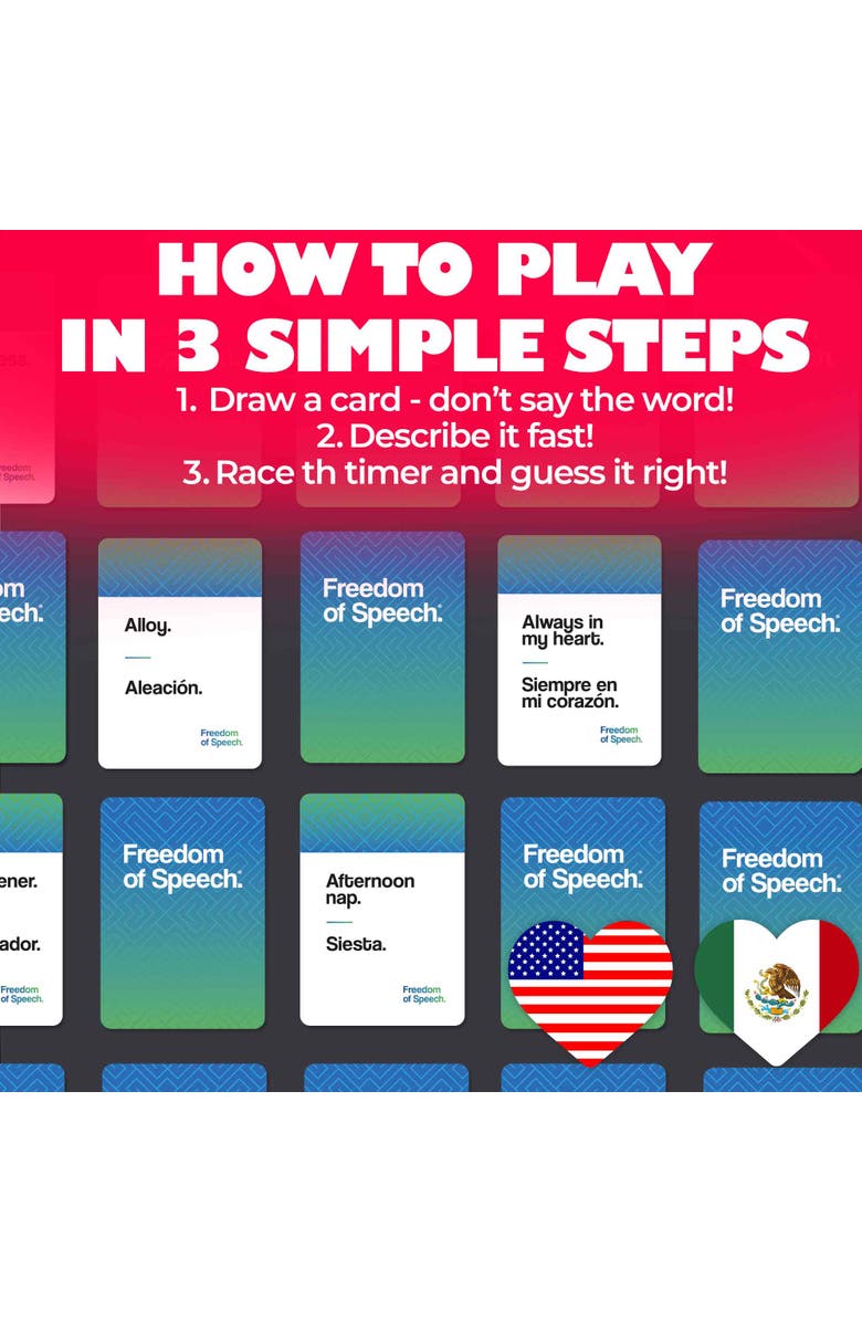 Quokka Freedom of Speech Card Board Game for Adults and Family, Alternate, color, Bilingual
