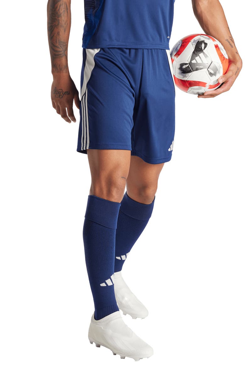 adidas Tiro Shorts, Alternate, color, Team Navy Blue/ White