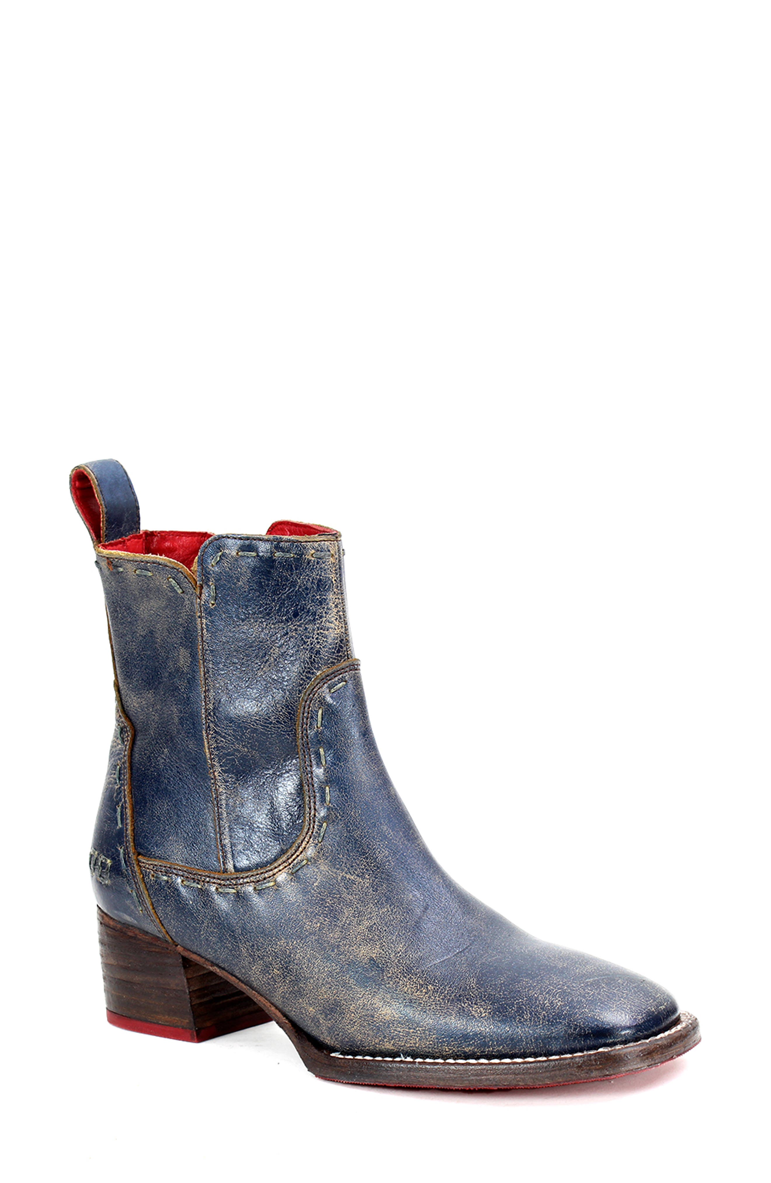 Merryli Western Boot, Main, color, COBALT LUX