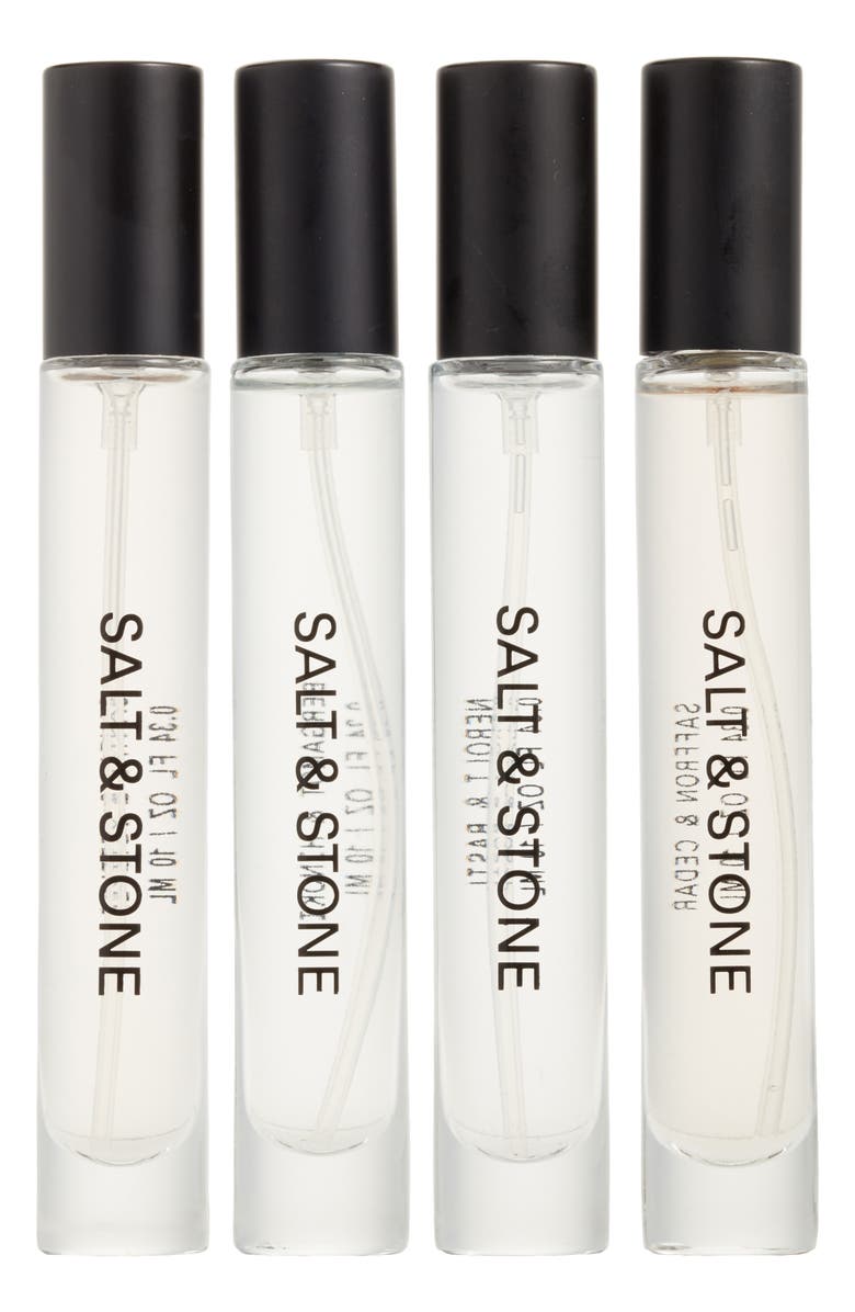 SALT & STONE 4-Piece Mini Body Mist Discovery Set $48 Value, Main, color,