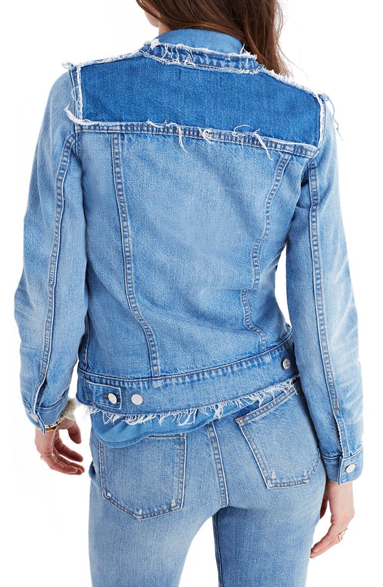Madewell Distressed Denim Jacket, Alternate, color, 