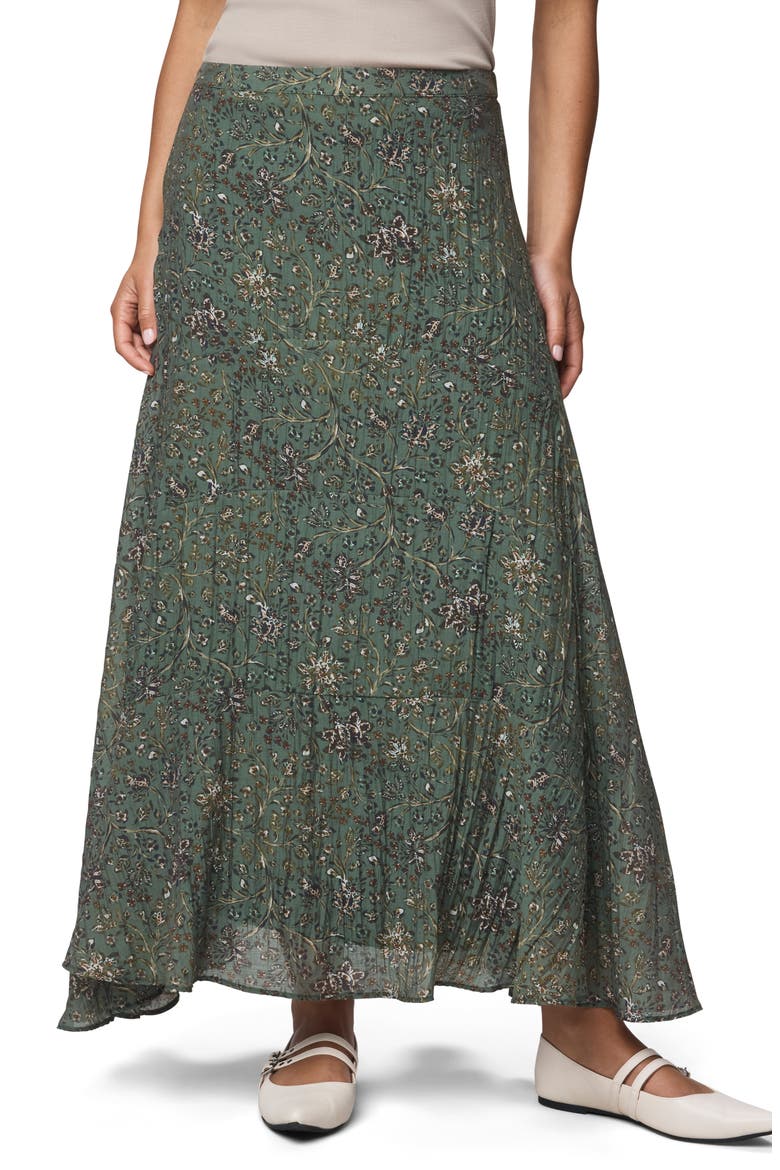 Versailles Floral Tiered Maxi Skirt, Main, color, VINE FLRL PRINT