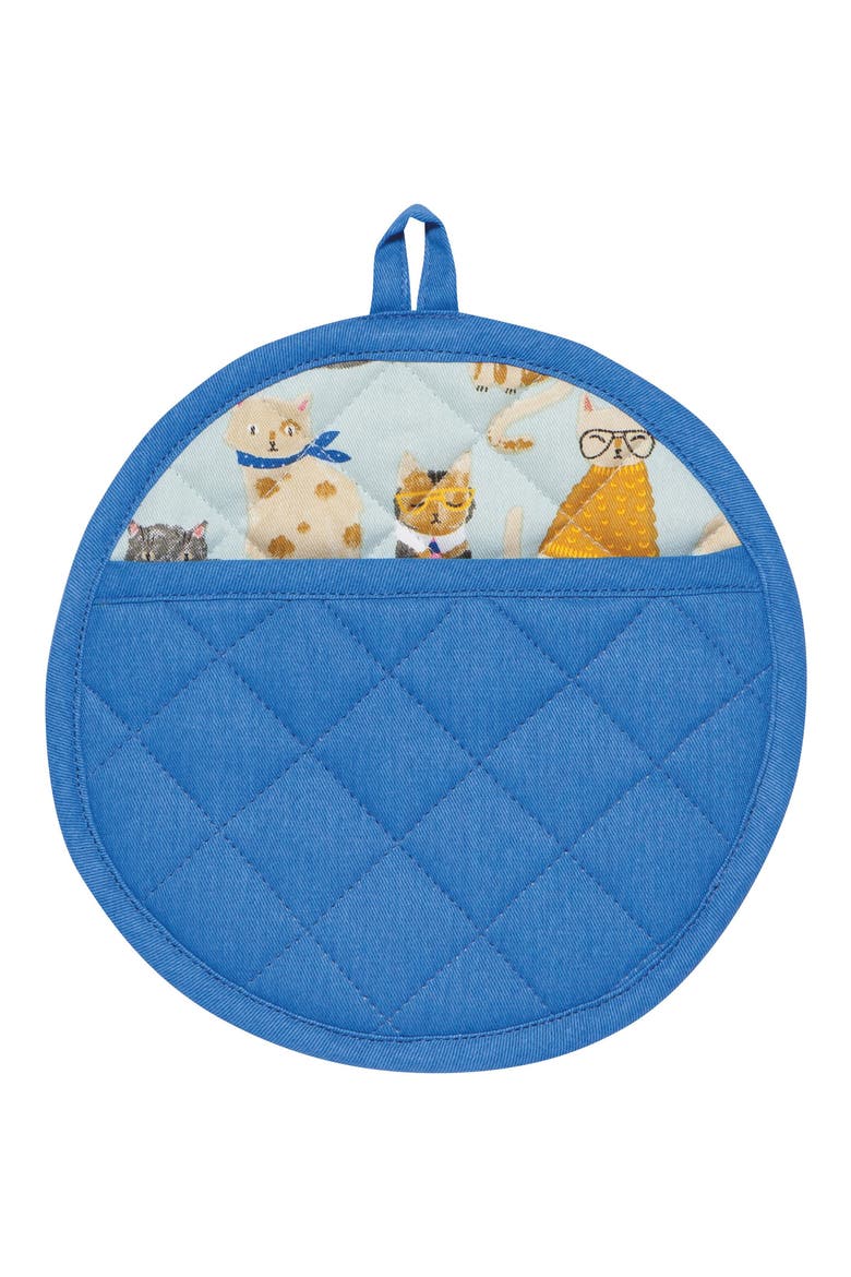 Feline Fine Potholder, Alternate, color, FELINE FINE