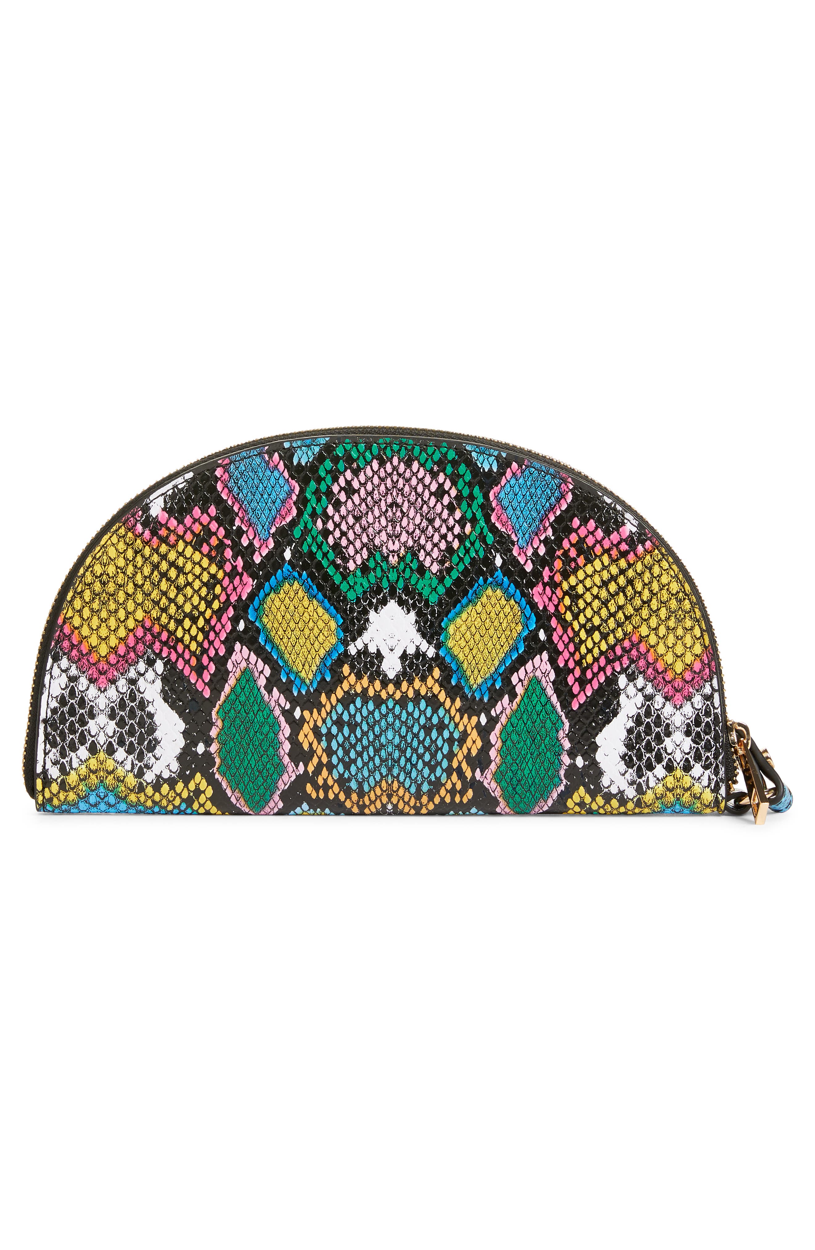 BP. Snake Print Faux Leather Wristlet, Alternate, color, 