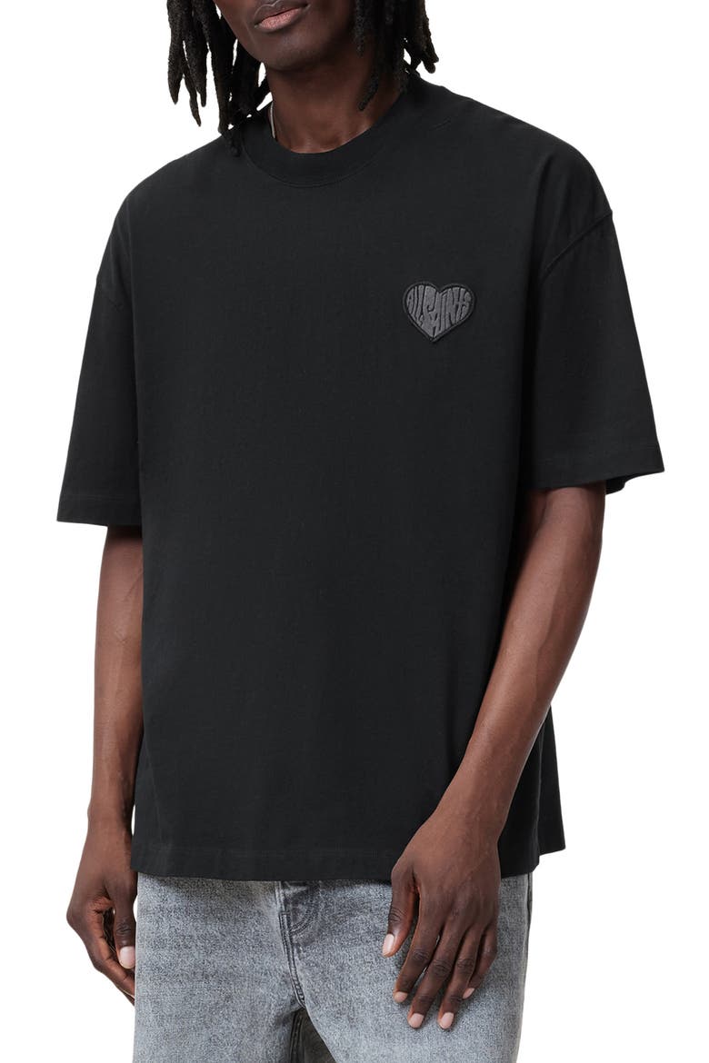 Lover Oversize Heart Appliqué Cotton T-Shirt (Men) | Nordstrom