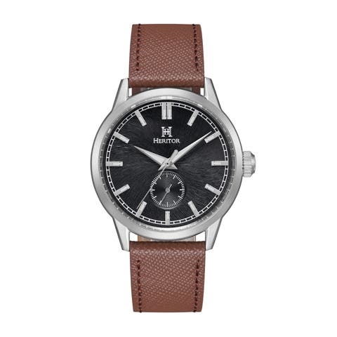 Argento Leather-Band Watch