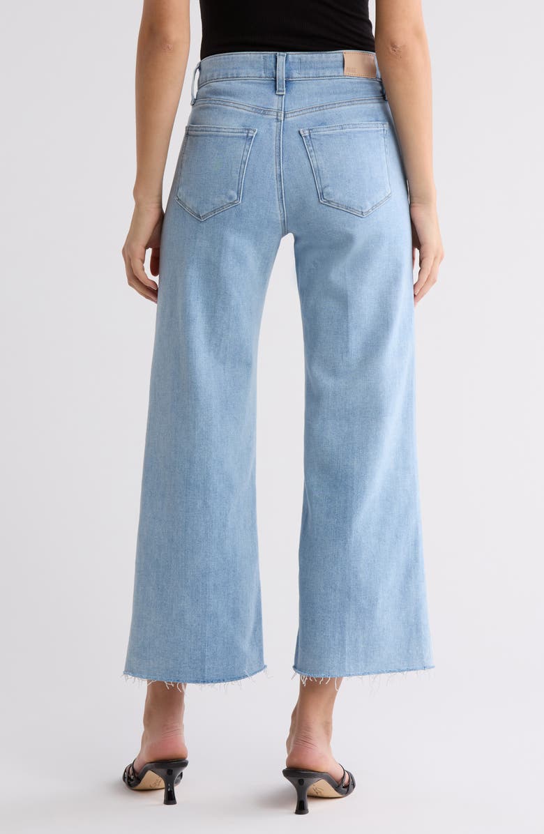 PAIGE Anessa Raw Hem Wide Leg Jeans, Alternate, color, In Tune Distressed